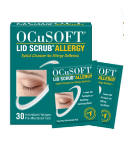 OCuSOFT Lid Scrub Allergy Eyelid Cleanser, 30 Count
