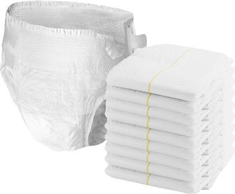 Pack of 24 Adult Diaper Briefs. Medium Size 32 – 44. Disposable Incontinent Briefs. Adult Incontinence Care for Men; Women. Unisex Sanitary Hygiene. L
