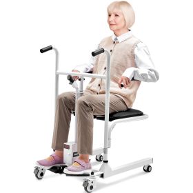 VEVOR Electric Patient Lift Chair Patient Transfer Wheelchair & 180Â° Split Seat