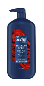 Suave Men Face & Body Wash, Energizing Sport, 30 oz