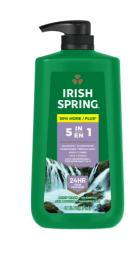 Irish Spring 5 in 1 Body Wash for Men, Men's Body Wash, All Skin Types, 30 fl oz Bottle