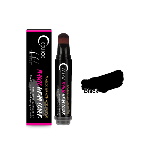 EELHOE Disposable Plant Hair Salon Root Touch Up Hair Chalk Hair Dye Pen For Roots, Haircolor Touch-Up Stick To Cover Gray Hair Root For Man And
