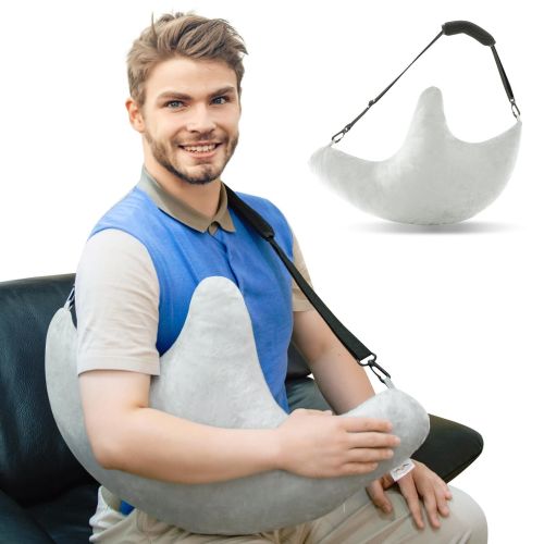 Muwago Shoulder Surgery Pillow, Rotator Cuff Pillow for Neck and Shoulder Pain, Post Surgery Pillow for Sleeping or Sitting Muwago Shoulder Surgery Pillow, Rotator Cuff Pillow for Neck and Shoulder Pain, Post Surgery Pillow for Sleeping or Sitting