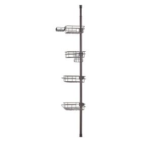VEVOR 42" to 114" High Shower Corner Caddy Tension Pole Rust-Proof Tension Pole (Default: Default)